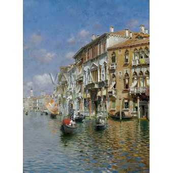 Гондоли в Гранд канал, Венеция (1910) РЕПРОДУКЦИИ НА КАРТИНИ